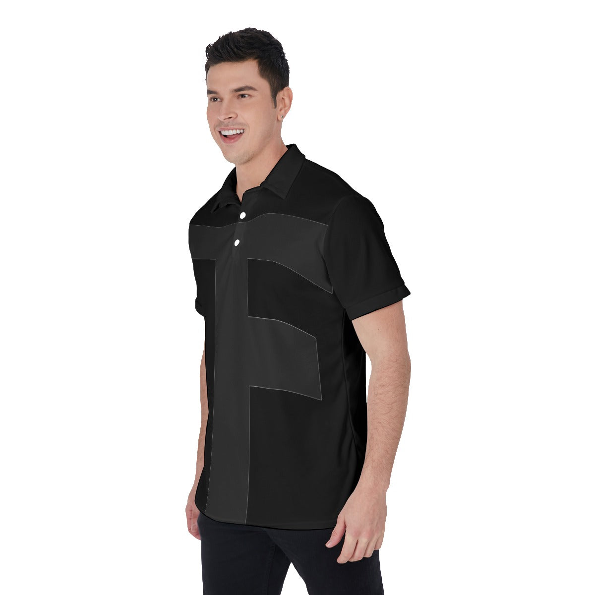 TODDFRE$H Men's Polo Shirt BLACK